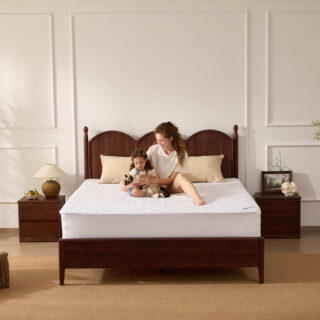 BEDLORE Waterproof Queen Mattress Protector – White