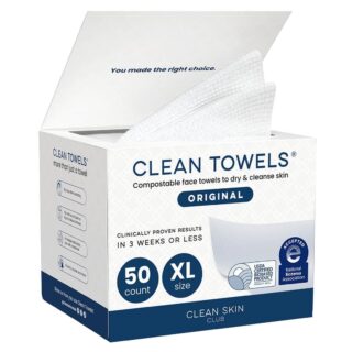 Clean Skin Club Clean Towels XL 50 Disposable Dry Face Towels