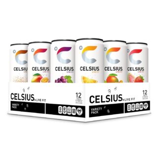 CELSIUS Assorted Flavors Variety Pack, 12 fl oz Cans (Pack of 12)