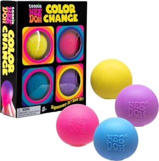 Schylling NeeDoh Teenie Color Change Sensory Squeeze Toy - 4 Pack