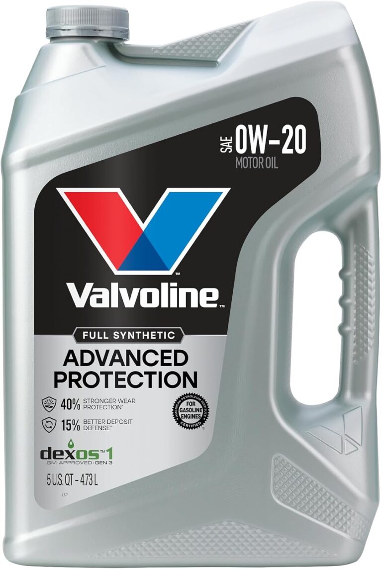 Valvoline Advanced Full Synthetic SAE 0W-20 Motor Oil, 5 QT