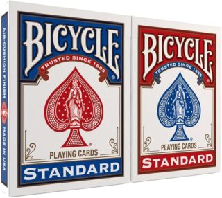 Bicycle Playing Cards 2-Pack, Standard Poker Size (Red & Blue)