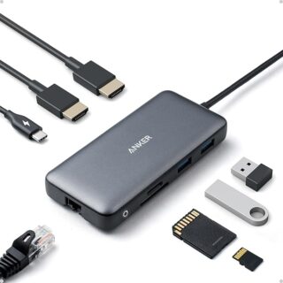 Anker PowerExpand 8-in-1 USB-C Docking Station (Dual HDMI, 85W PD)