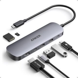 Anker USB C Hub 7-in-1, 4K@60Hz HDMI, 100W PD