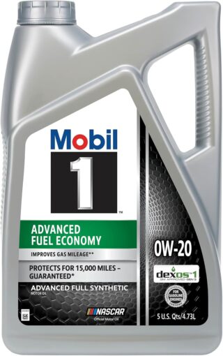 Mobil 1 Advanced Fuel Economy Full Synthetic 0W-20 Motor Oil - 5 Quart