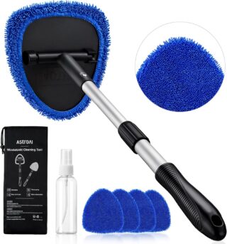 AstroAI 21 in Windshield Cleaner Tool & Car Interior Detailing Kit, Blue