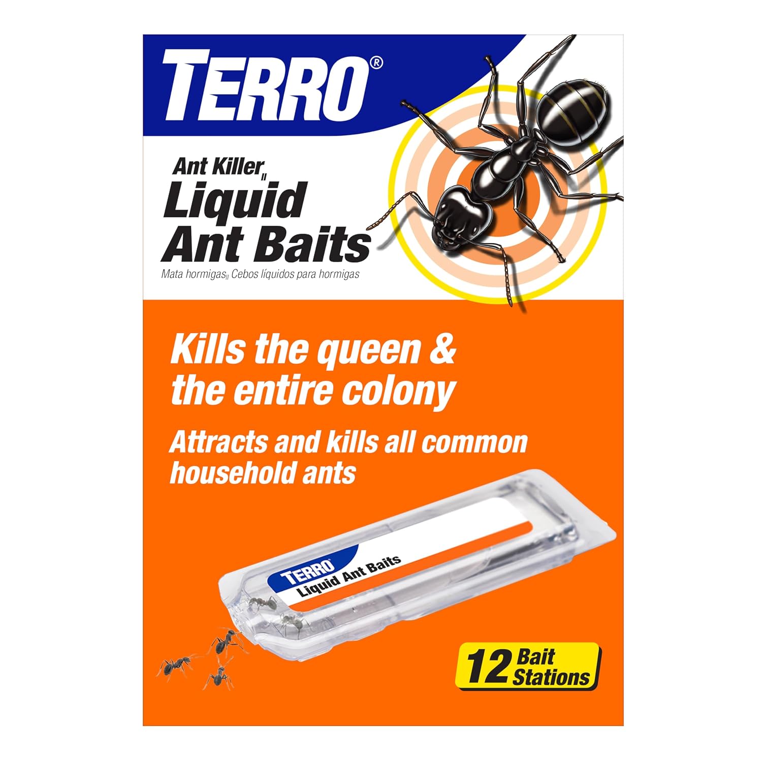TERRO Liquid Ant Killer Bait Stations T300B, 12-Pack