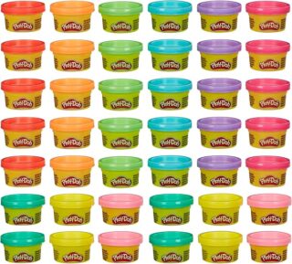 Play-Doh Bulk Handout 42-Pack — 1-Ounce Mini Cans, Assorted Colors